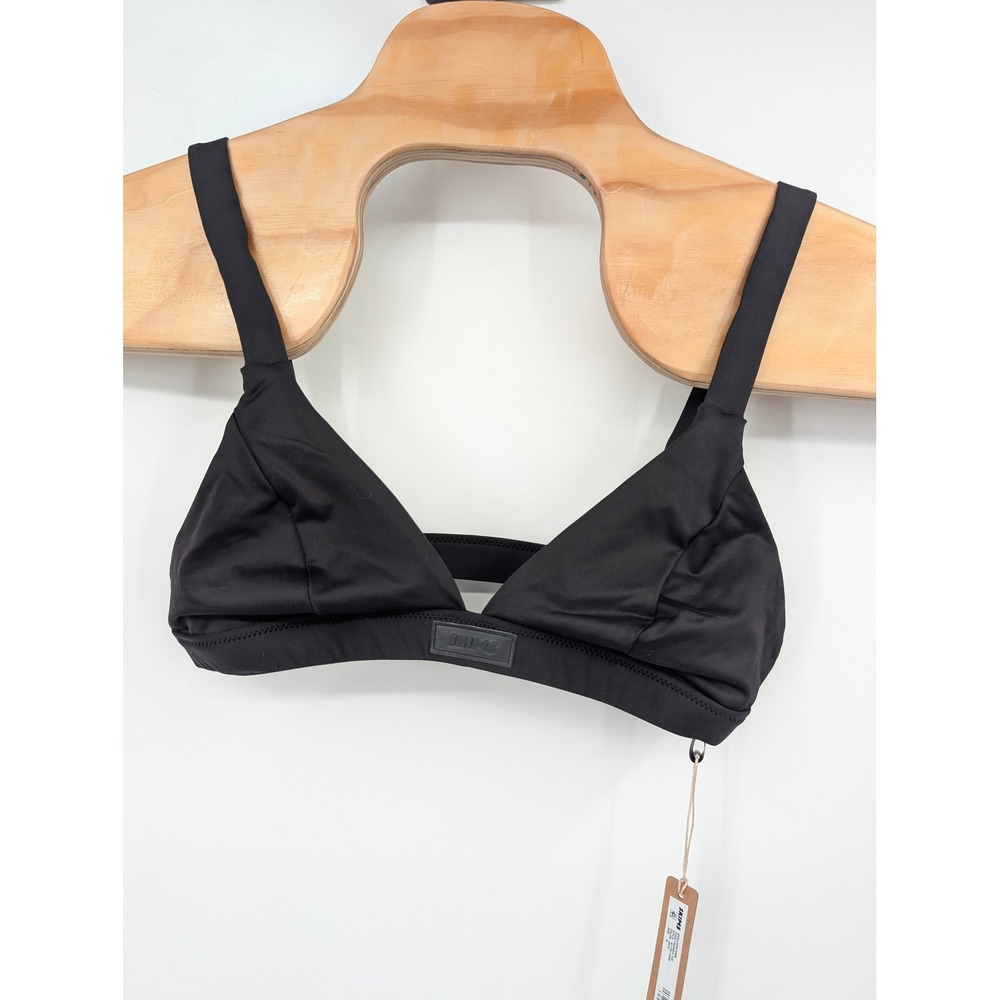 Skims Signature Swim Fixed‎ Triangle Top black NWT Women's sz Medium